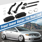 Set of 6 Front Inner Outer Tie Rod End Links EV800328 ES800054 ES800053 for Toyota