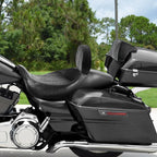 Driver Passenger Seat & Backrest Pad for Harley Road King Glide (2014-2023)