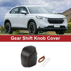 1 Pc Gear Shift Knob Cover for Honda HR-V (2023–2024) Black Carbon Fiber