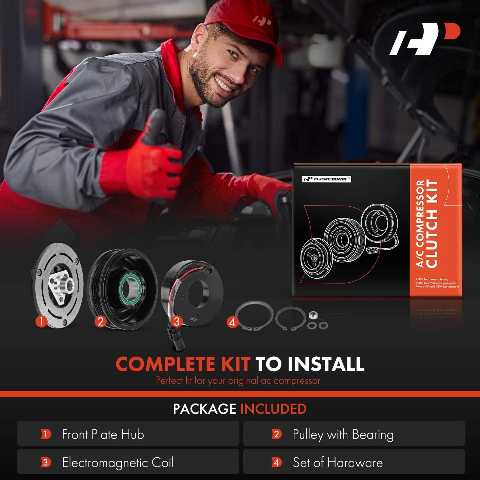 A/C Compressor Clutch Kit for Chevy Cruze (2015-2019)