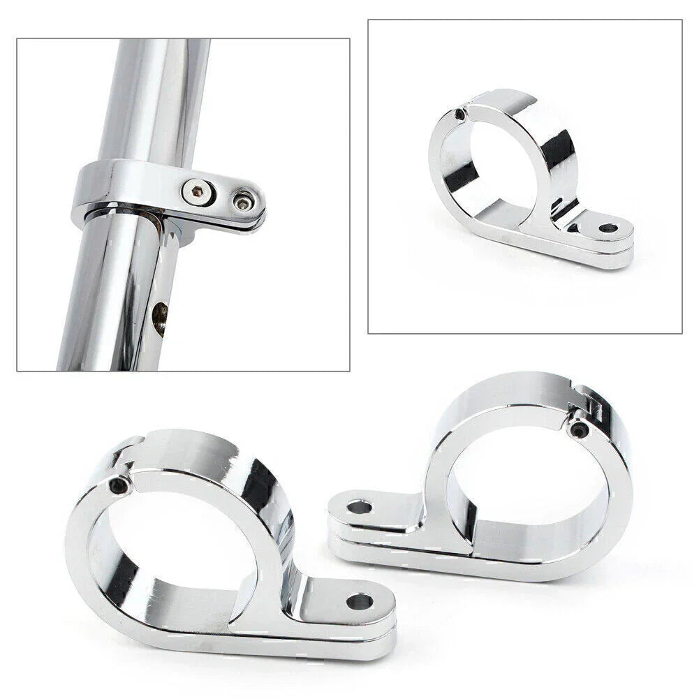 1.25" Universal Motor Handlebar Mount Clamp Clock for Motorcycle