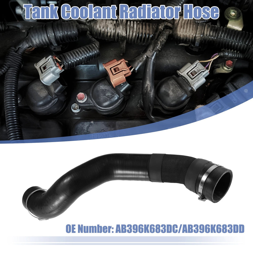 Set of 1 Heater Hose Radiator Expansion Tank Pipe for Ford (No.AB396K683DC)