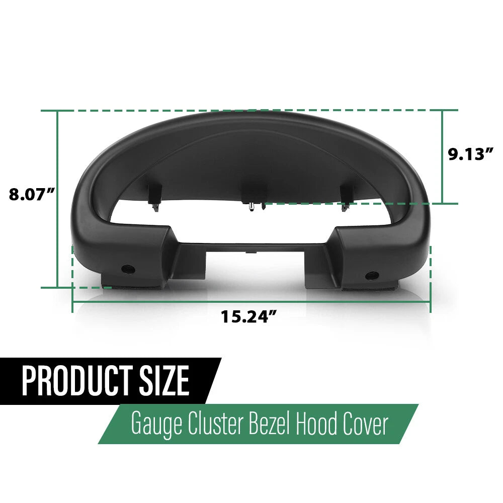 Gauge Hood Cover for Mazda Miata (1990–1993) Black