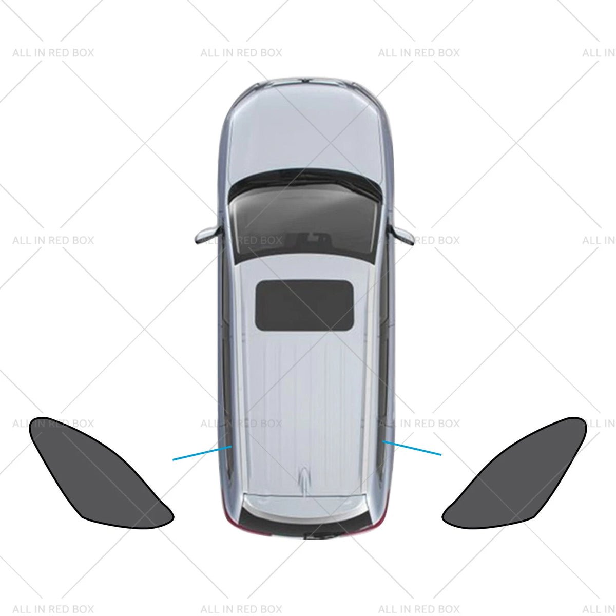 Set of 2 Magnetic Mesh Sun Blind Shades for Mazda CX-30 (2019–2025)