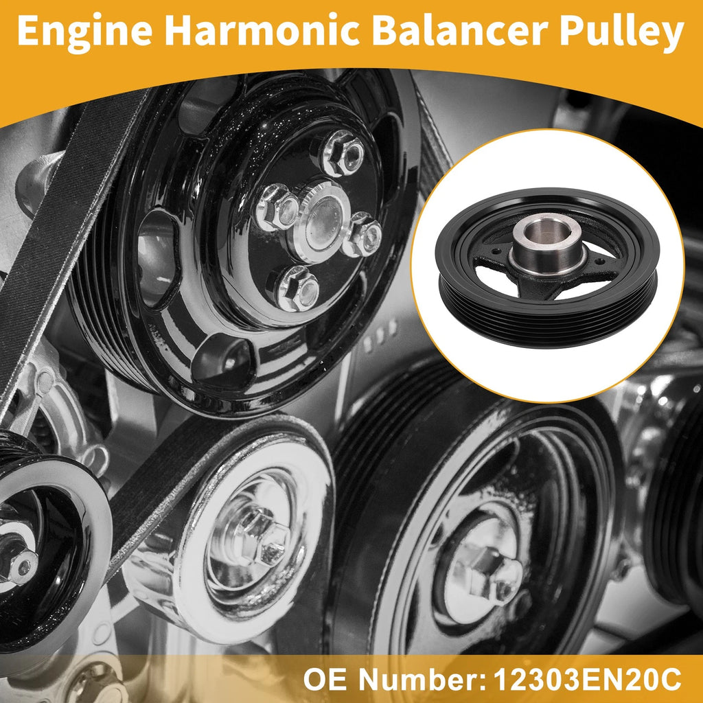 Engine Harmonic Balancer Crankshaft Pulley for Nissan Sentra (2007–2019) No.12303EN20C