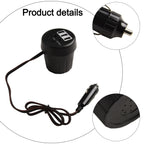 150W Car Power Inverter DC 12V/24V to 220V AC for Cup Holder Charger