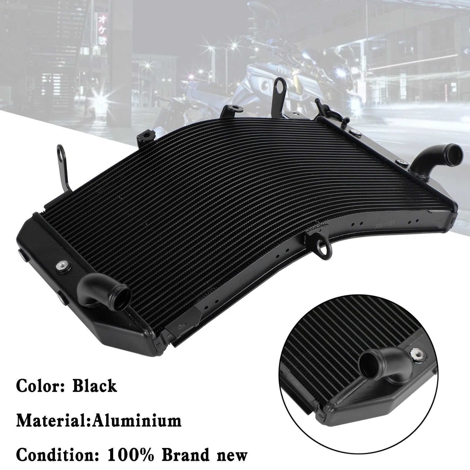 Radiator Cooling Cooler for Yamaha FZ10 MT-10 MTN1000 (2016–2021)