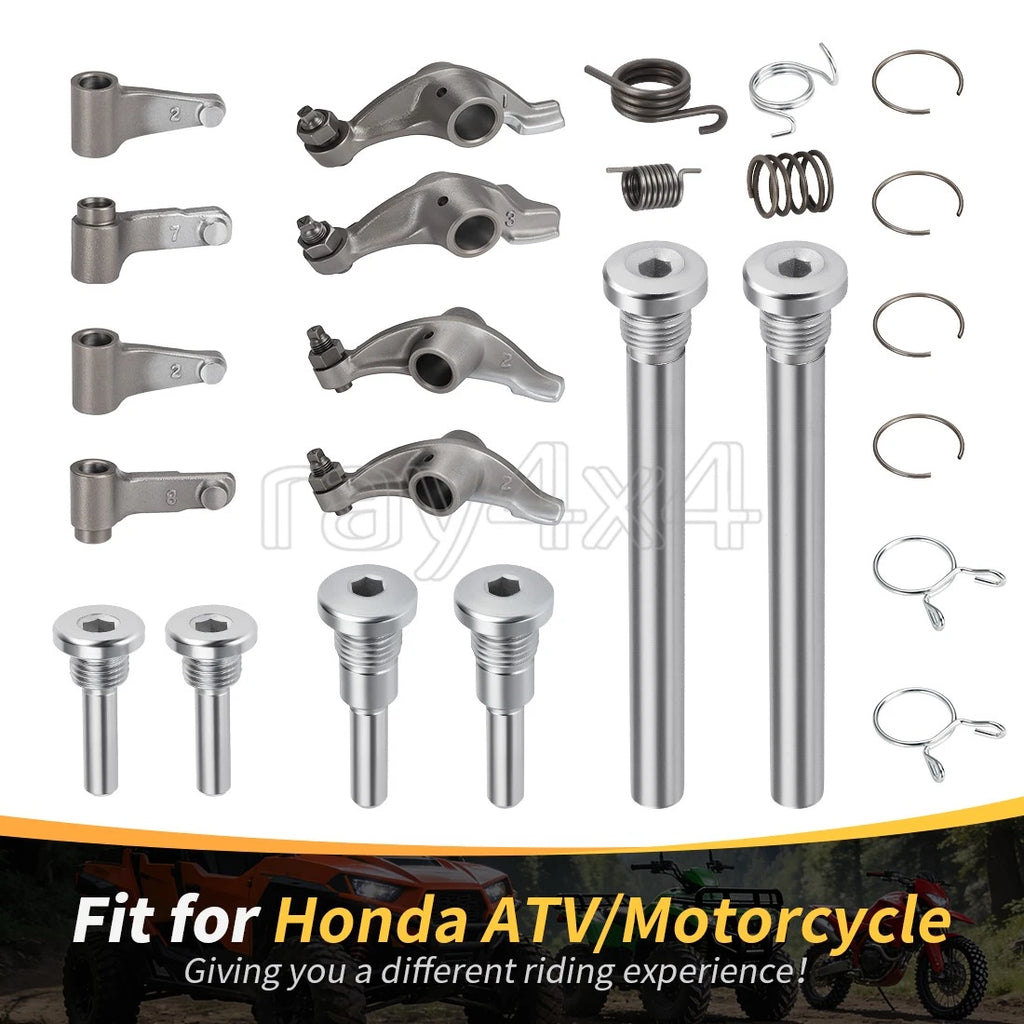 Rocker Arms Intake Exhaust Valve Shaft Spring Kit for Honda TRX400EX TRX400X (2000–2009)