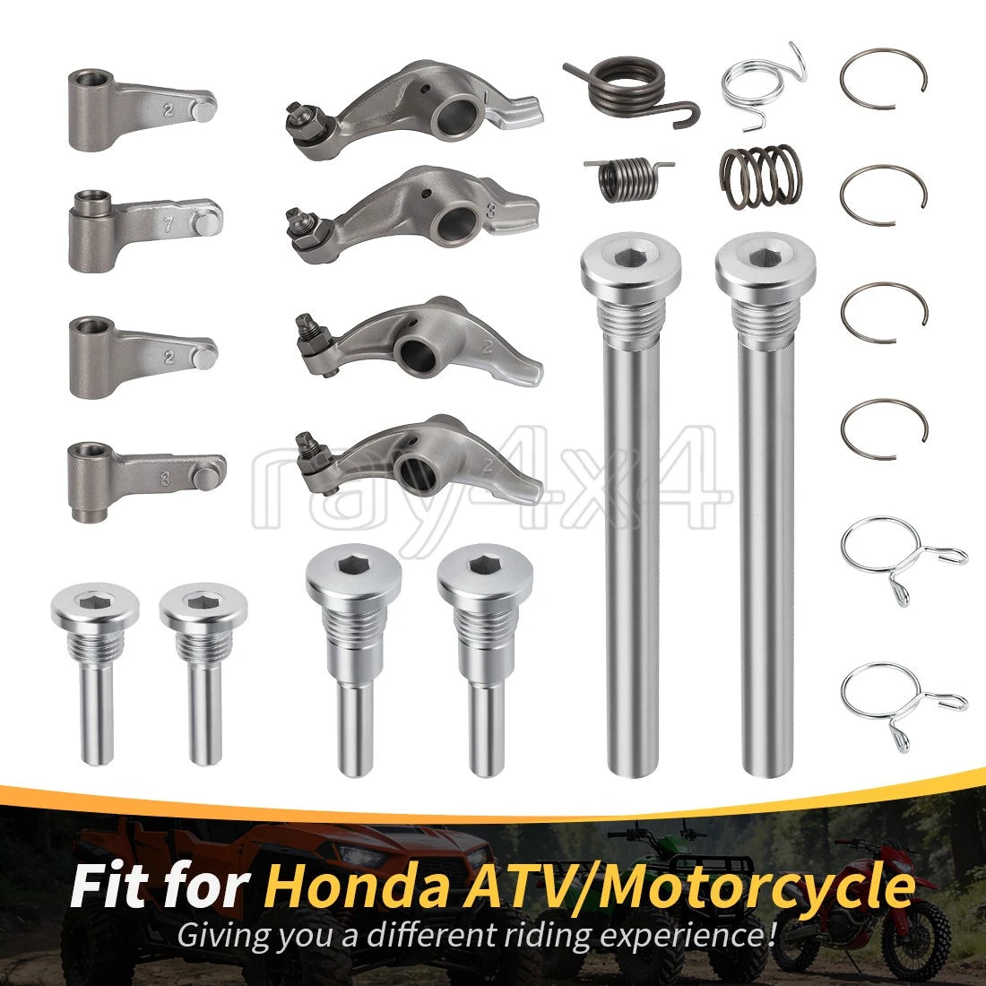 Rocker Arms Intake Exhaust Valve Shaft Spring Kit for Honda TRX400EX TRX400X (2000–2009)