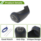 Car Gear Shift Knob Cover for Chevrolet Malibu (2016-2020) Black Blue