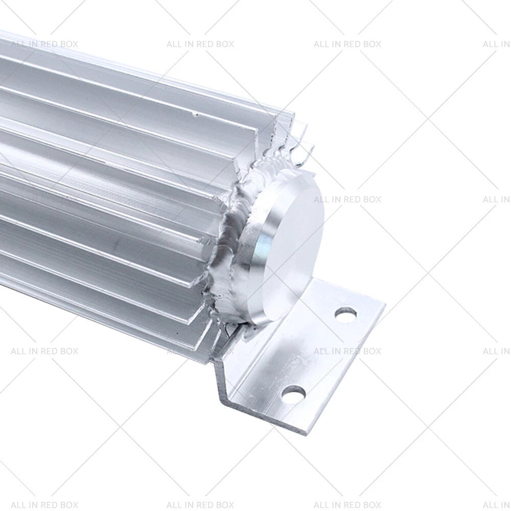 12" Aluminum Dual Pass Finned Transmission Oil Cooler Universal