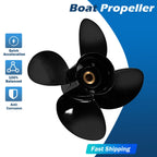14 1/4X19 Aluminum Boat Propeller for Yamaha 150-250HP (15 Spline, RH)