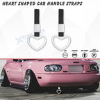Heart-Shaped Car Handle Straps for Drift Charm Rear Bumper Warning (2–2)