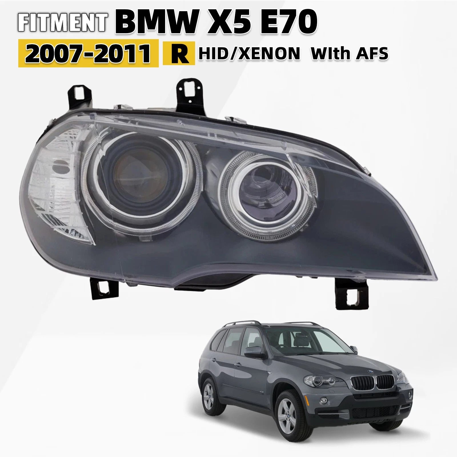 HID/Xenon Headlight for BMW X5 E70 (2007–2011) Adaptive Lamps