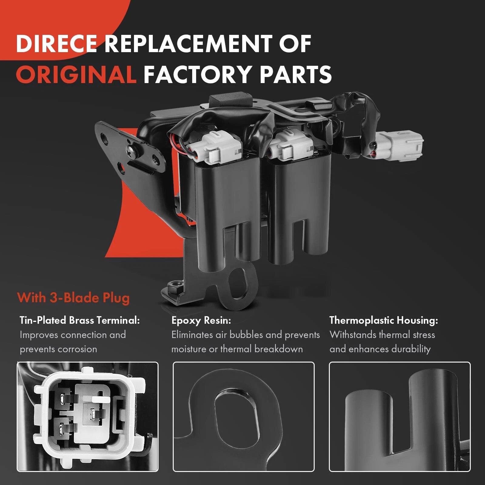 Ignition Coil & Iridium Spark Plugs Set for Hyundai