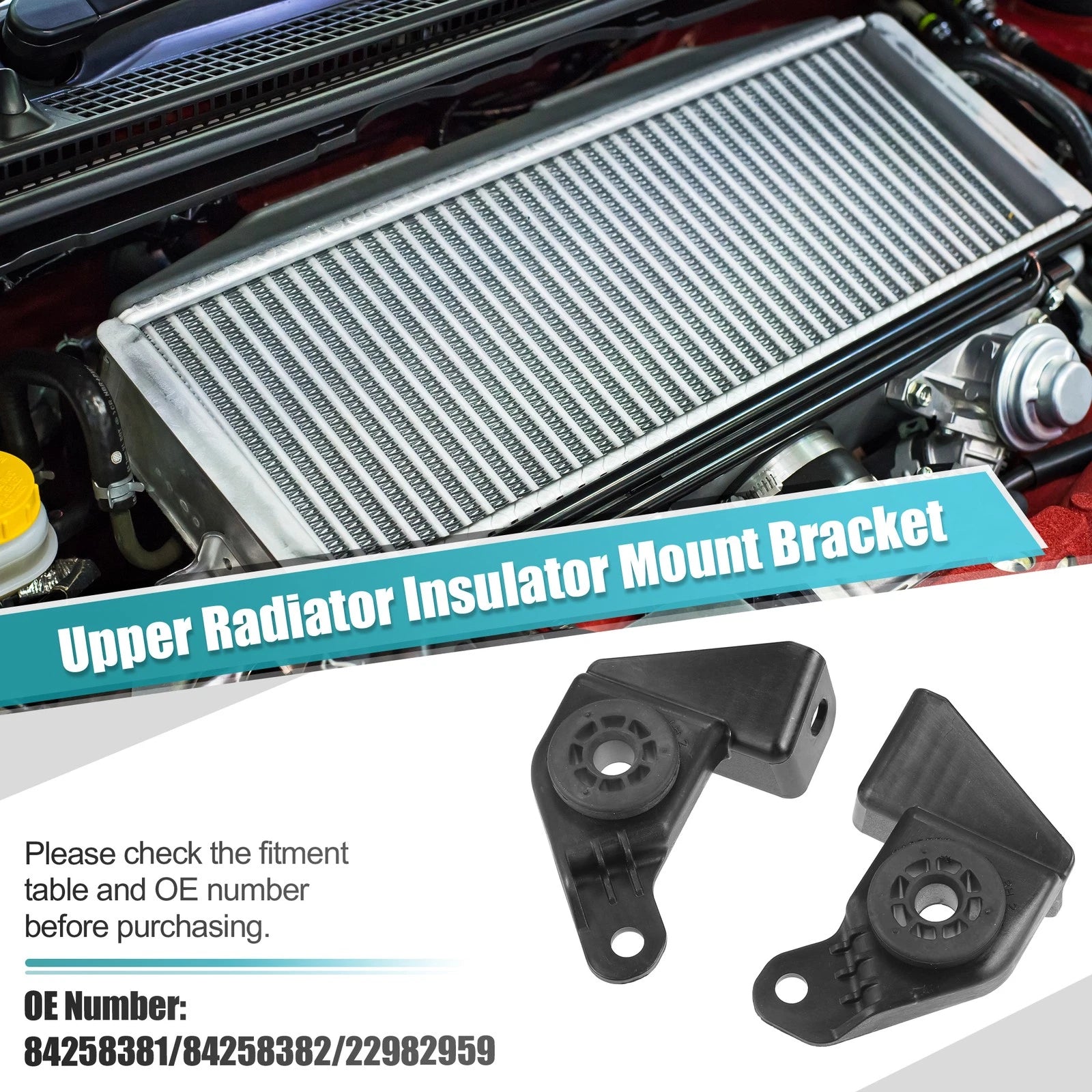 2pcs Upper Radiator Bracket for Chevrolet Malibu (No. 84258381)