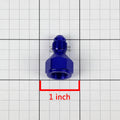 Set of 2 AN4 Female Flare to Male AN3 Blue Aluminum Hose Fitting Adapter