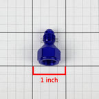 Set of 2 AN4 Female Flare to Male AN3 Blue Aluminum Hose Fitting Adapter