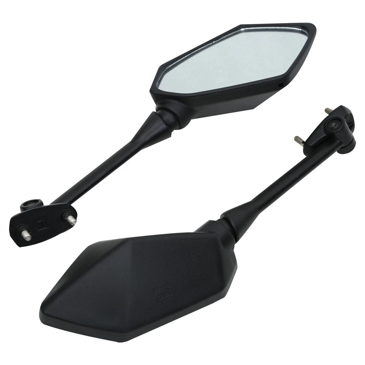 Black Rearview Side Mirrors for Kawasaki Ninja 650R ER6F (2009–2016) Ninja 400R (2010–2014)