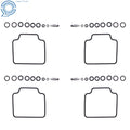 Set of 4 Carb Rebuild Kits for Honda CB550 SC CB650 SC CB700 SC CB750 SC