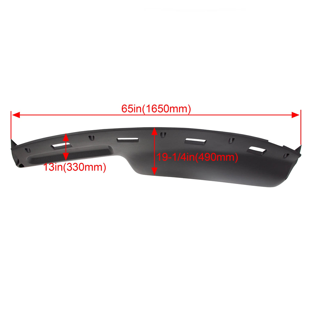 Dash Cover Cap for Dodge Ram 1500 2500 (1994–1997) Black Molded Overlay