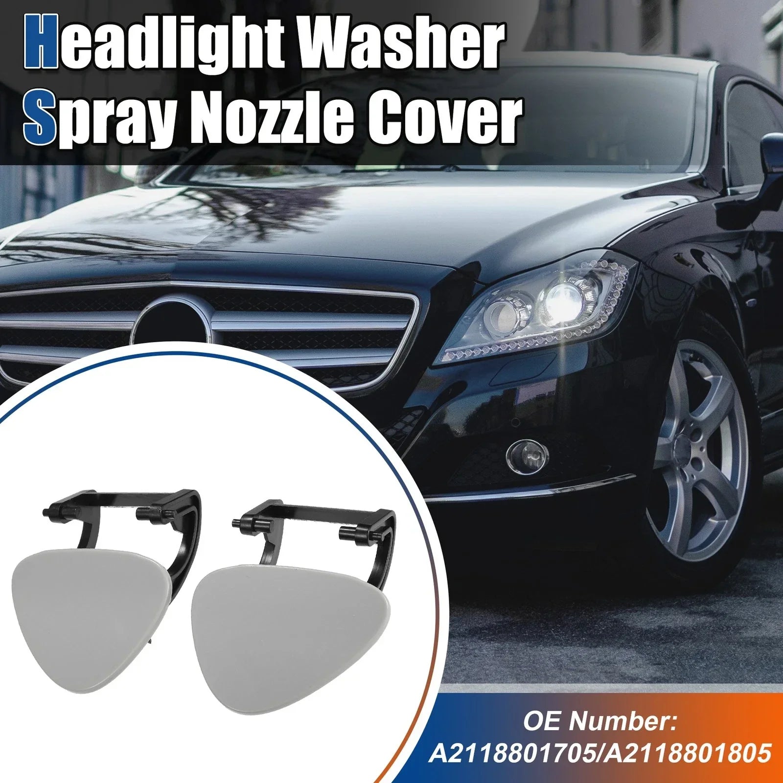 Front Left Right Headlight Washer Spray No.A2118801705 for Mercedes-Benz (2003-2010)