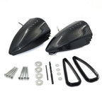 LED Side Mounted Pig Spotter Rearview Mirrors for Suzuki Honda Kawasaki Yamaha