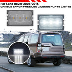 2Pcs White LED License Plate Lights for Land Rover Discovery (2005–2016)