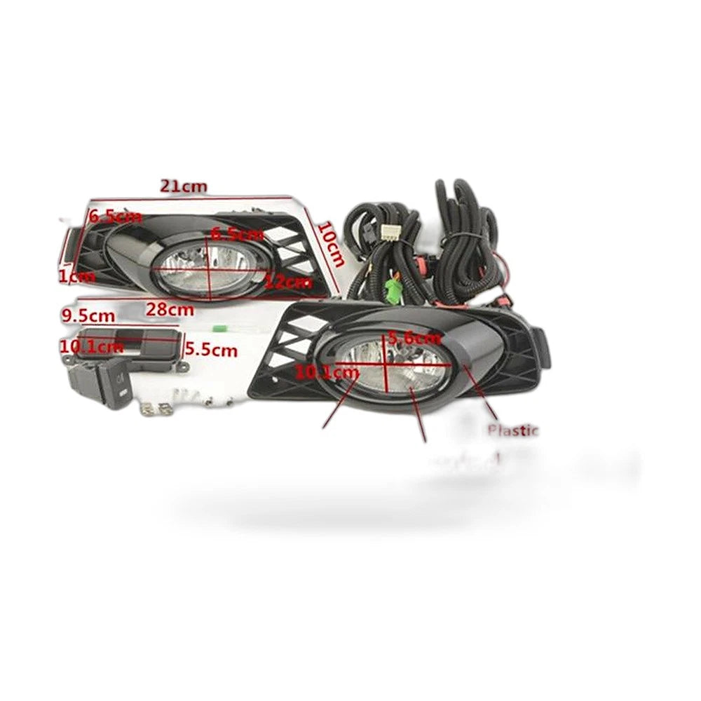 Front Fog Light Assembly Kit for Honda Civic (2009–2011)