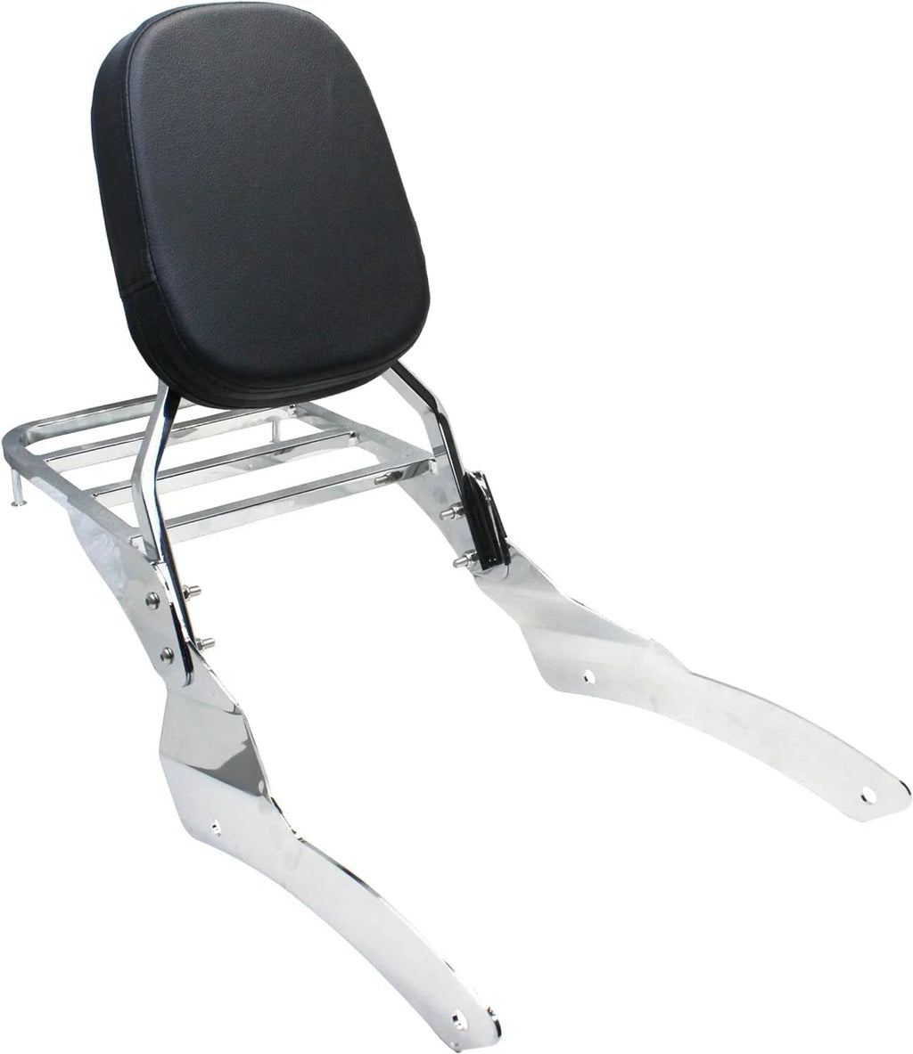 Backrest Sissy Bar Luggage Rack for Yamaha V-Star 650 Custom (2007-2017)