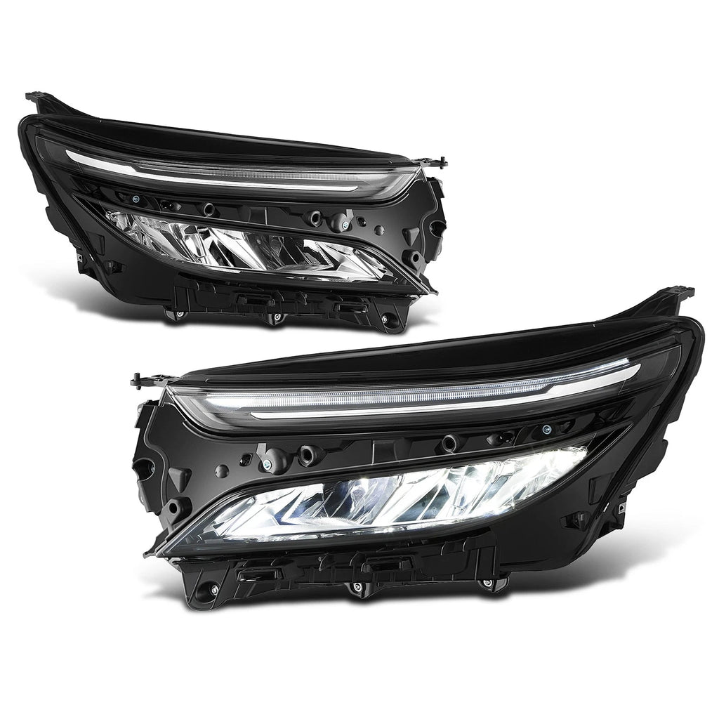 Headlight Lamp for Chevrolet Equinox (2022–2024) - Left Side, Black Clear