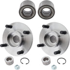 Set of 2 Wheel Hubs for Ford Focus