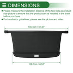 Retractable Cargo Cover for Hyundai Genesis Ioniq 9 (2026) Carbon Fiber Black