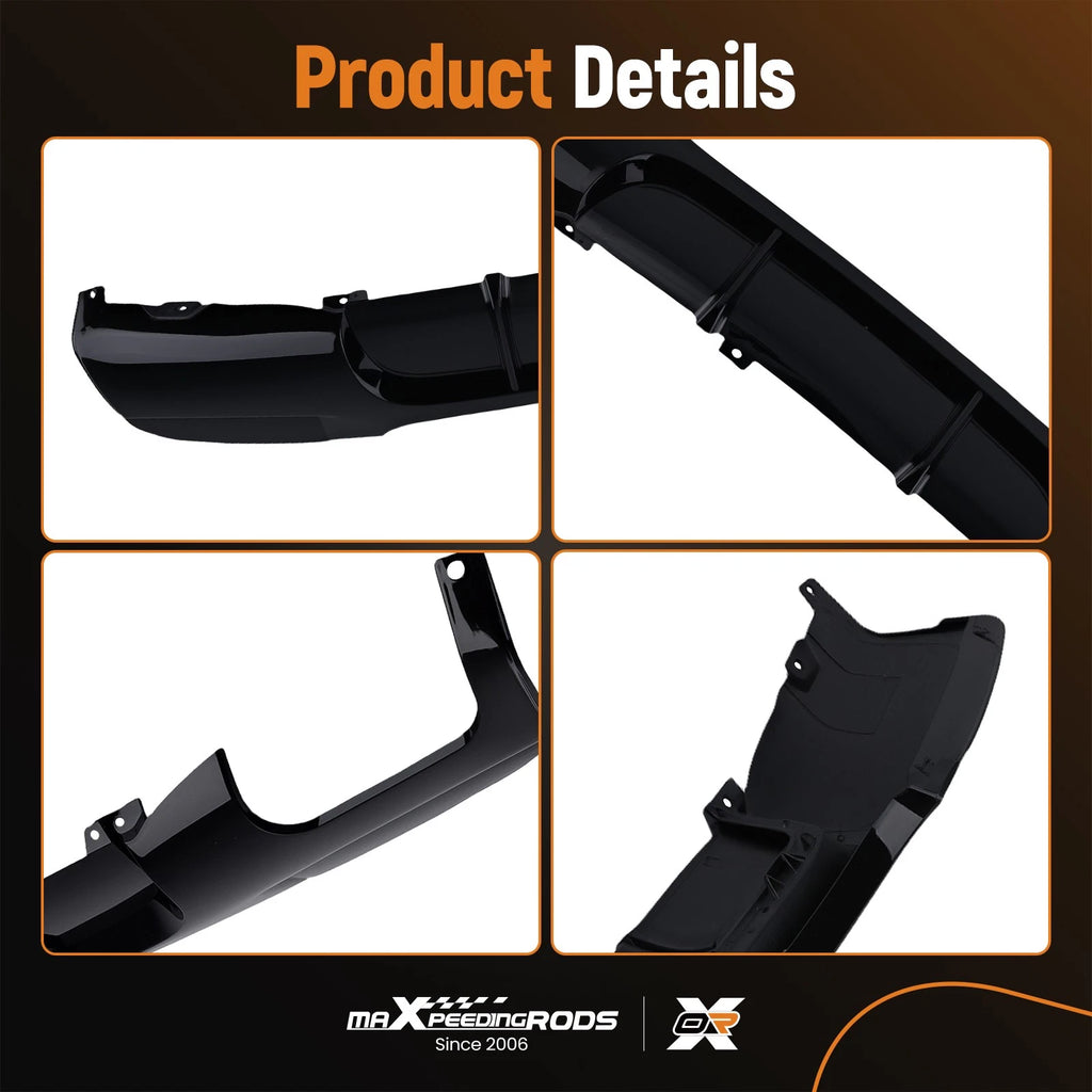 Gloss Sport Bumper Lip for BMW E90 E91 M Sport (2005–2013) Black PP