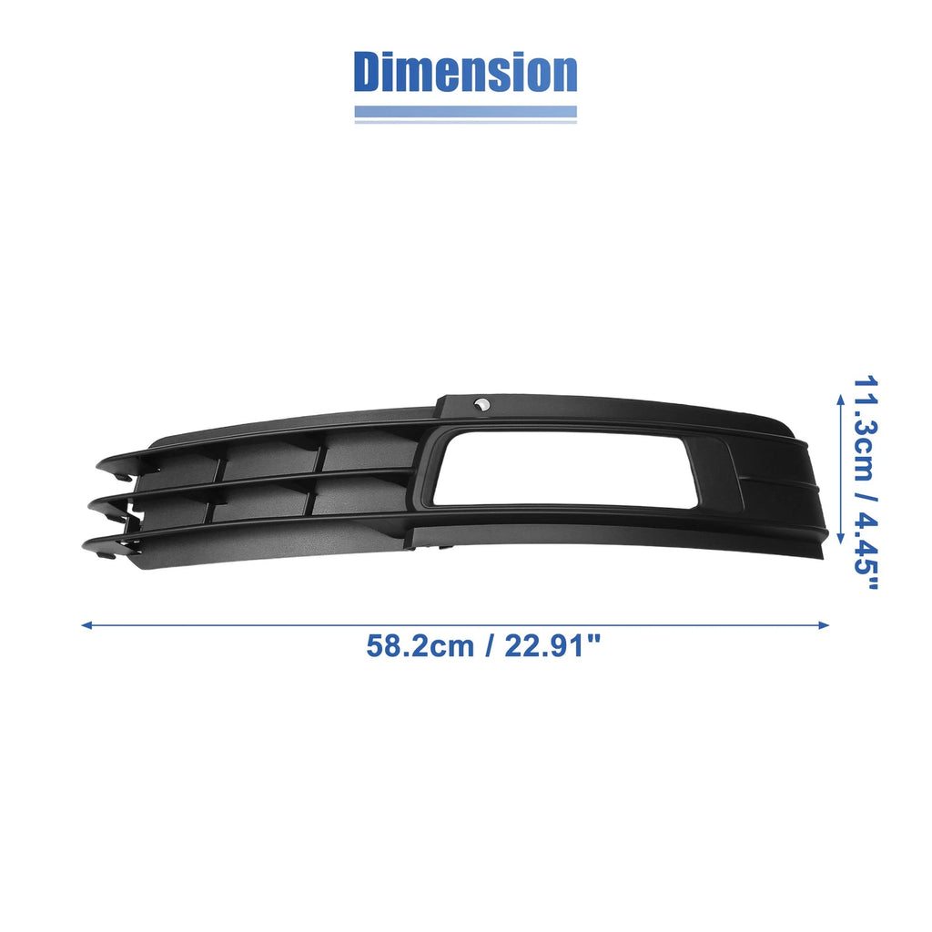 Pair Fog Light Mesh Grille for Audi A6 C6 Avant (2008–2011)