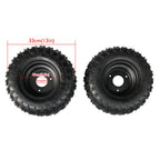 Set of 2 6" Wheel Tire Rim Assembly for Go Kart Drift Trike ATV
