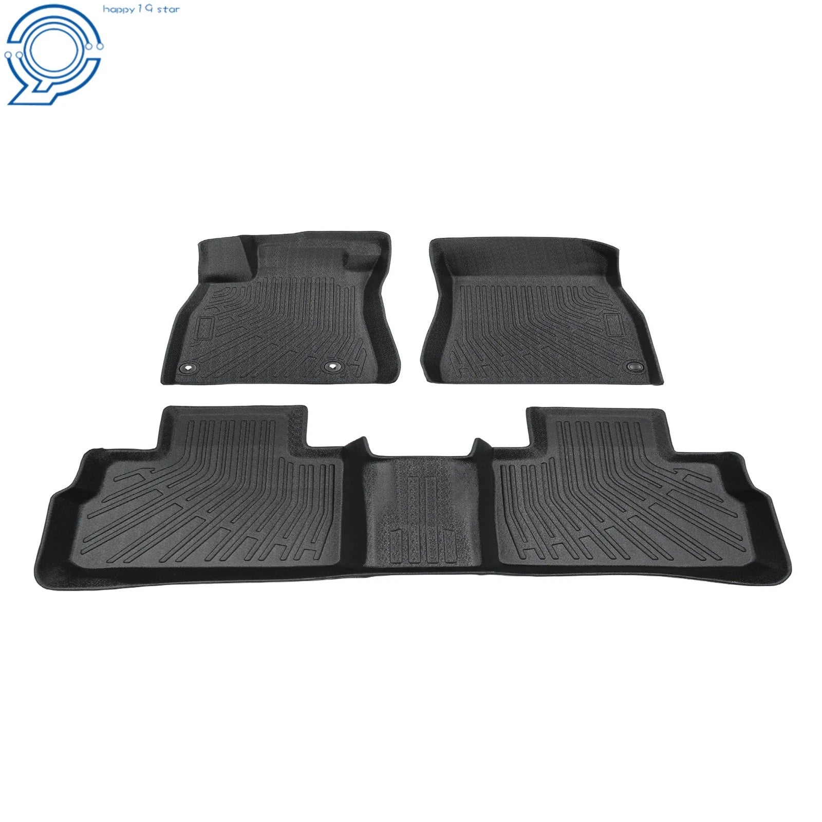 Set of 4 TPE Black All Weather Floor Mats for Nissan Sentra (2020–2025)