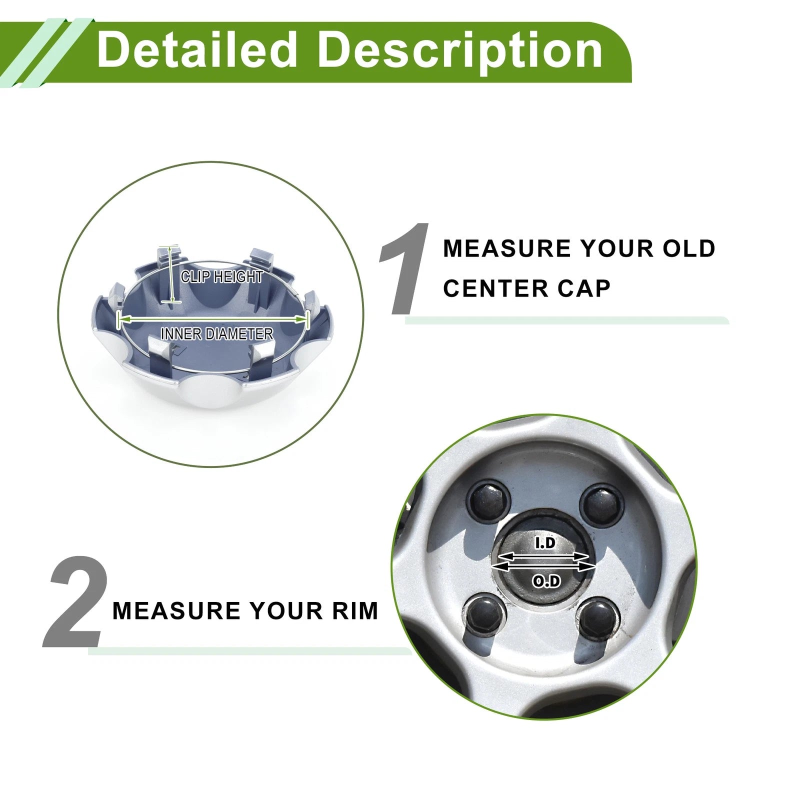 Wheel Center Caps No. 4260B60160 for Toyota Land Cruiser (1 Pc)