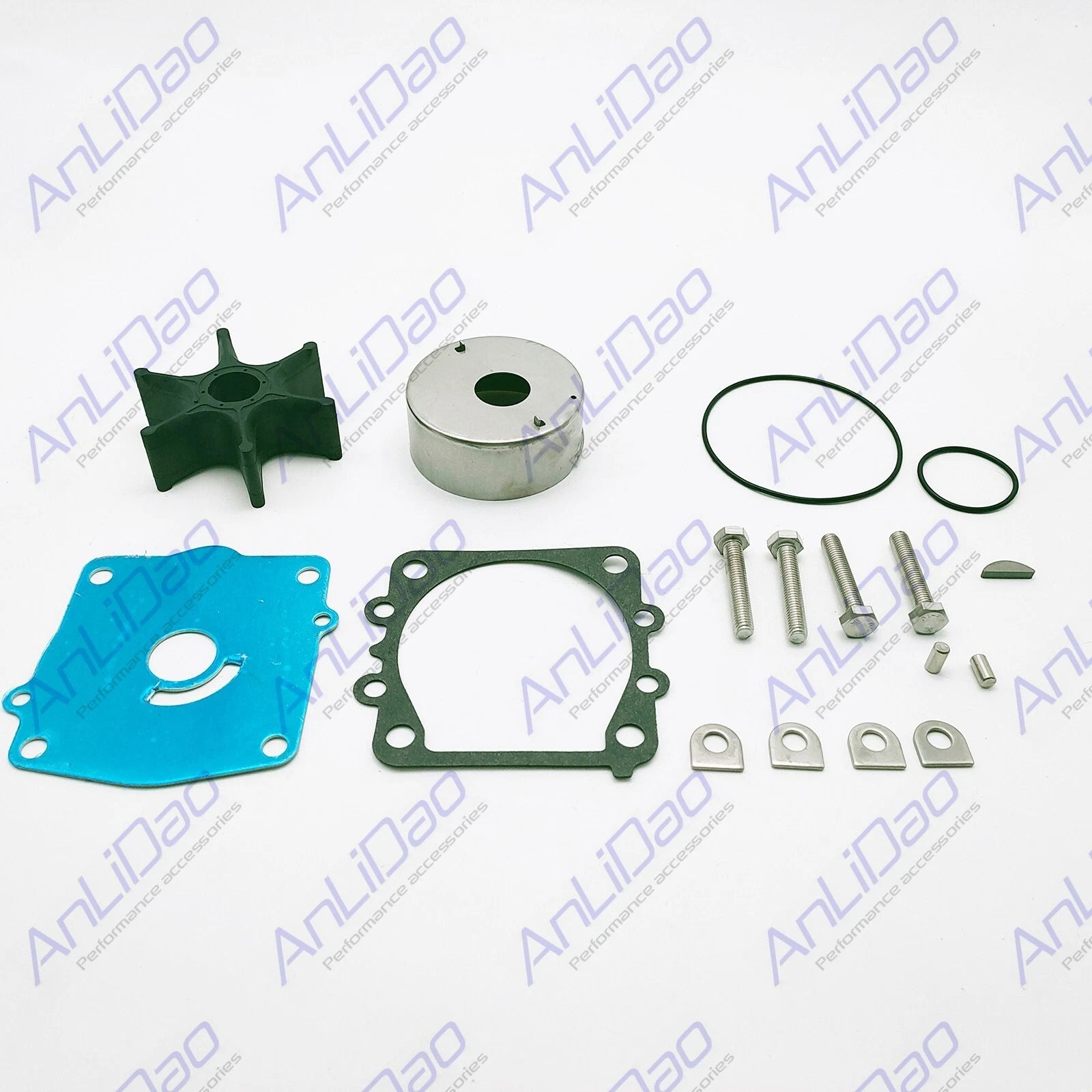 Water Pump Impeller Kit for Yamaha 115 130HP (6E5-W0078-01-00, 6E5-W0078-00-00)