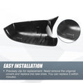 Door Rearview Mirror Cover Cap Gloss Black for BMW 525i 528i 530i 535i 550i