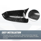 Door Rearview Mirror Cover Cap Gloss Black for BMW 525i 528i 530i 535i 550i