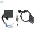 CDI Ignition Coil & Spark Plug for Yamaha Badger 80, Grizzly 80, Raptor 80 (1999–2006)