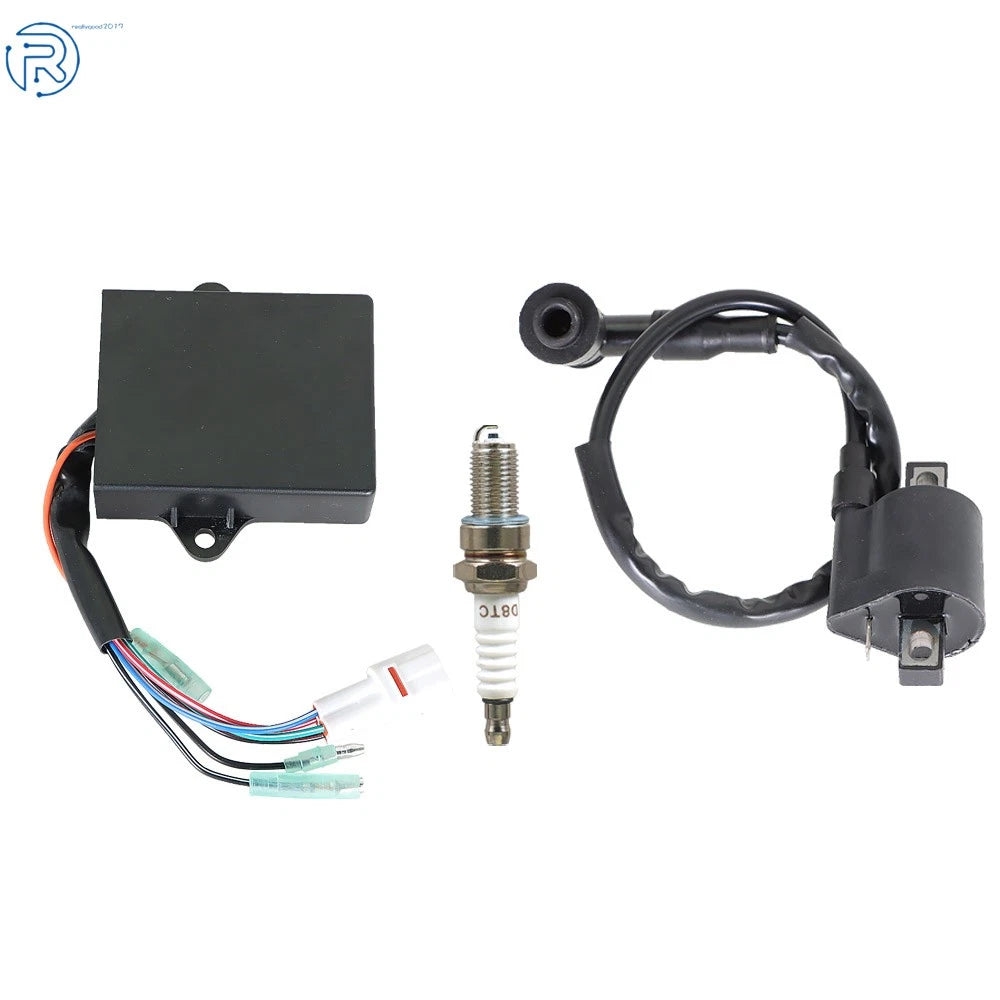 CDI Ignition Coil & Spark Plug for Yamaha Badger 80, Grizzly 80, Raptor 80 (1999–2006)