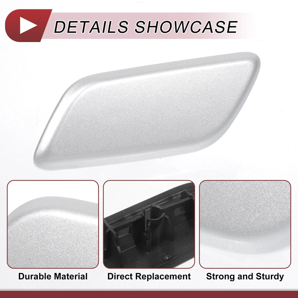 Front Left Washer Nozzle Cover Cap for Lexus LX570 (2013–2015) Silver Tone
