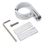 2X 1-1/4" 32mm Chrome Handlebar Mount Clamp for Harley (Universal)