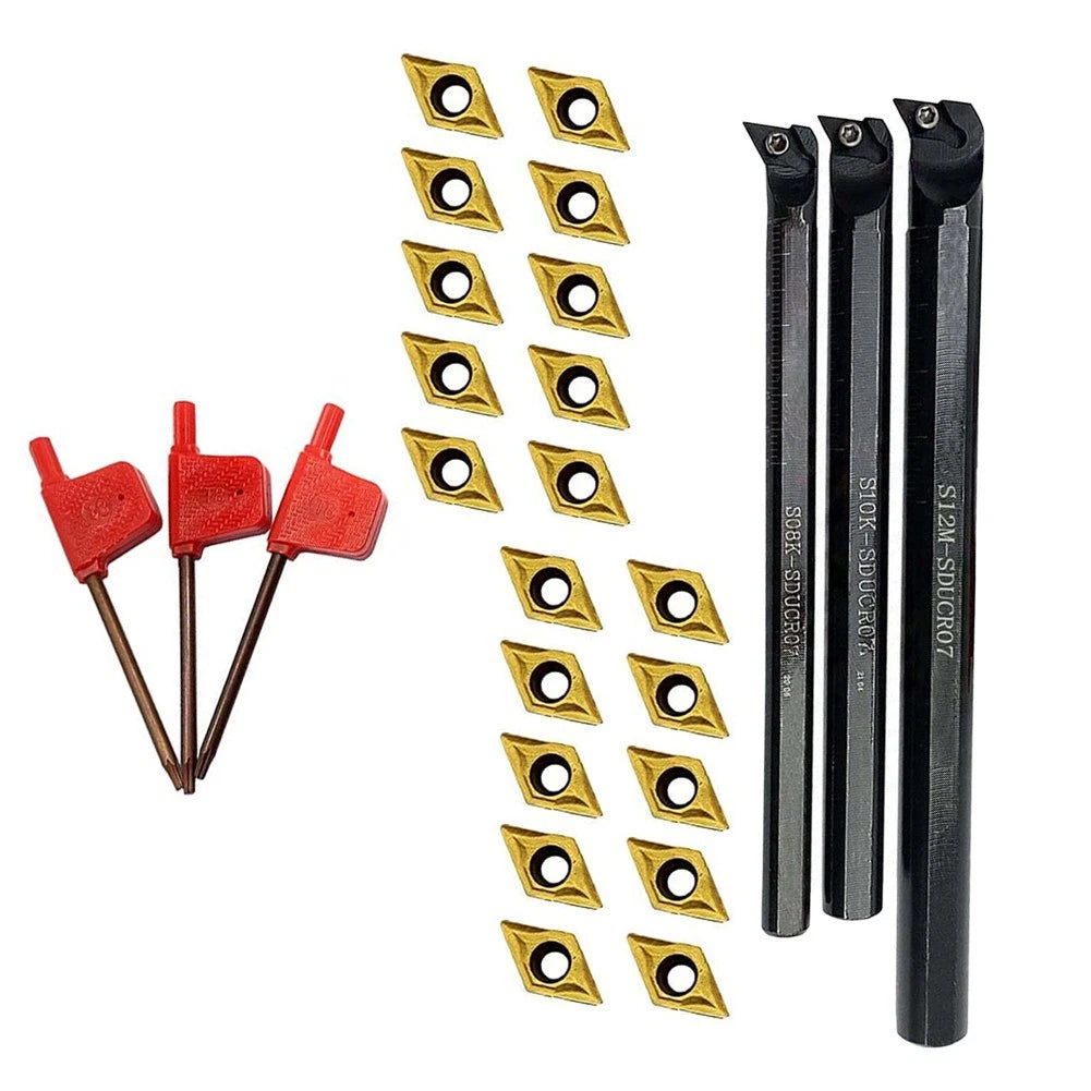 Lathe Tool Kit for Professional Use (Internal Boring Bars, Inserts)