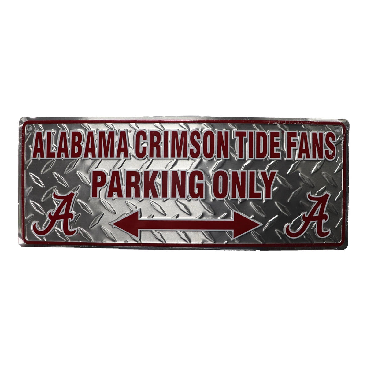 Alabama Crimson Tide Fans Parking Only Aluminum Sign 7" x 18"