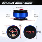 160H Hub Adapter + Blue Steering Wheel Quick Release for Mazda Miata RX-8 (2000–2005)