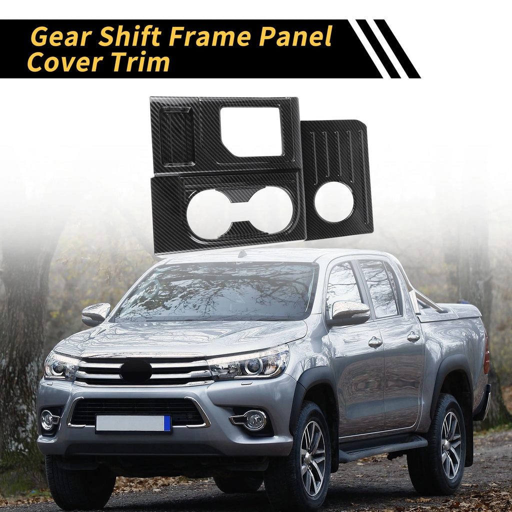 Carbon Fiber Gear Shift Frame Panel Cover Trim for Toyota Tundra (2014–2021)