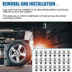 24pcs Wheel Studs M14x1.5 No.ACPZ1012B for Ford F-150 (2015–2023)